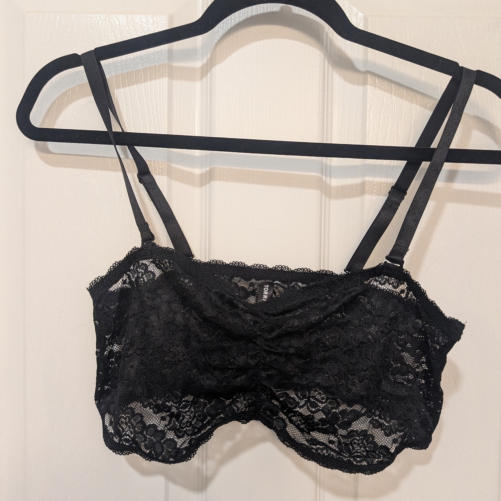 Torrid Black Lace Bandeau